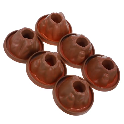 ERINGOGO 6 Stück Teiliges Vulkanmodell für Experimente Realistisches Mini Modell für DIY Vulkaneruptions Experimente für Schulprojekte von ERINGOGO