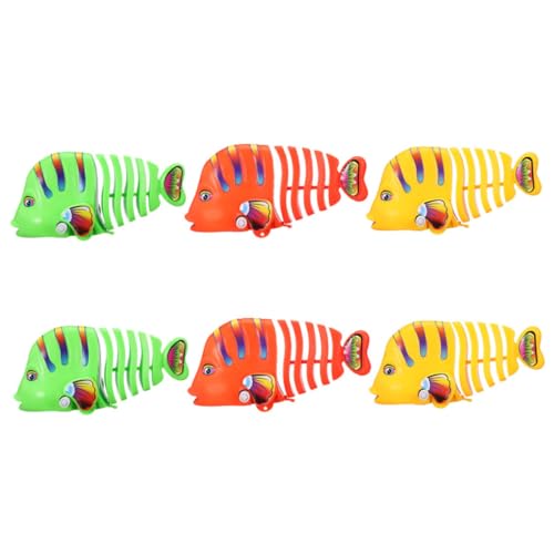 ERINGOGO 6 Stück Uhrwerk-Rockerfisch badewannenspielzeug badespielzeug für Wind-Up Children Toys kinderspielzeug Cartoon-Aufziehspielzeug Wasserbadspielzeug Plastik ERINGOGO 6 Stück Uhrwerk-Rockerfisch badewannenspielzeug badespielzeug für Wind-Up Children Toys kinderspielzeug Cartoon-Aufziehspielzeug Wasserbadspielzeug Plastik von ERINGOGO