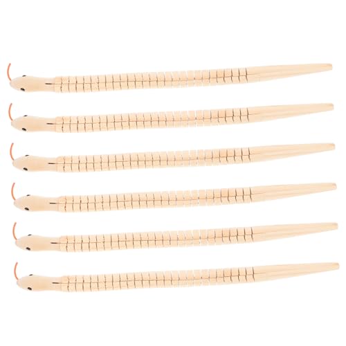 ERINGOGO 6 Stück Unvollendete Holzschlangen Teiliges Flexible Wackelschlangen zum Bemalen Kreatives Tiermodell für Fördert Fantasie und Lernspaß für Kleine Tierfreunde ERINGOGO 6 Stück Unvollendete Holzschlangen Teiliges Flexible Wackelschlangen zum Bemalen Kreatives Tiermodell für Fördert Fantasie und Lernspaß für Kleine Tierfreunde von ERINGOGO