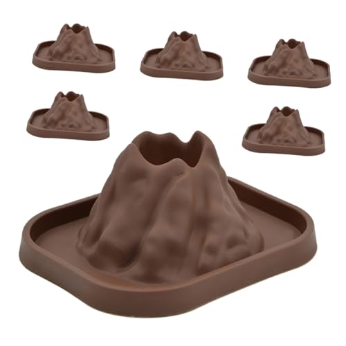ERINGOGO 6 Stück Vulkanformspielzeug Vulkan-Bausatz Science Kits Modell für Vulkanexperimente Vulkanwissenschaftliche Requisiten Vulkanwissenschaftliches Modell Plastik Kaffee von ERINGOGO