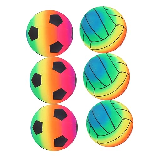 ERINGOGO 6 Stücke Bunte Spielbälle Strandball Wasserballons Wasserspielball Pvc von ERINGOGO