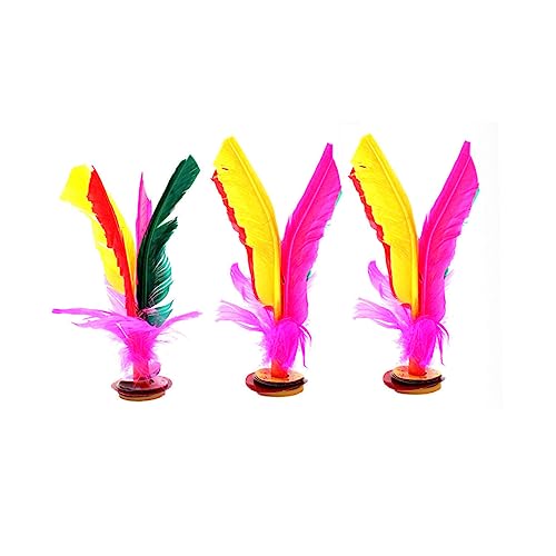 ERINGOGO 6 Stücke Federball Badminton Federball Gummi Fuß Treten Federball Chinesischen Jianzi Zufällige Farbe ERINGOGO 6 Stücke Federball Badminton Federball Gummi Fuß Treten Federball Chinesischen Jianzi Zufällige Farbe von ERINGOGO