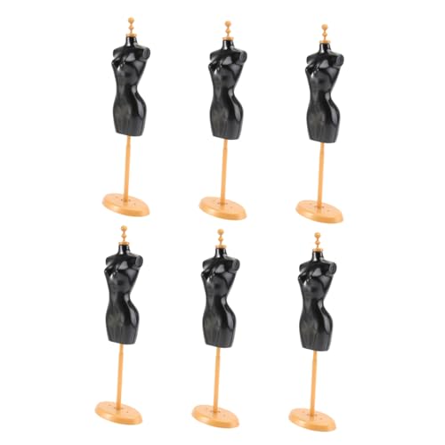 ERINGOGO 6 Stücke Hochzeit Design Kleidung Klammer Puppe Zubehör Rack Figur Form Modell Schwarz Kunststoff ERINGOGO 6 Stücke Hochzeit Design Kleidung Klammer Puppe Zubehör Rack Figur Form Modell Schwarz Kunststoff von ERINGOGO