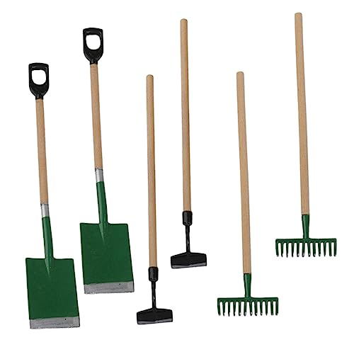 ERINGOGO 6stücke Teiliges Set Miniatur Gartenwerkzeuge Dekoration Für Dollhouse Und Gartenlandschaften Langlebige Und Farbenfrohe Ornamente von ERINGOGO
