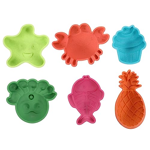 ERINGOGO 6-Teiliges Set Sandbuddelspielzeug für Strandspielzeug Set Sandspielzeug sandwanne Sandeimer Strand spielsachen Strandspielzeug für Sand Lernspielzeug für von ERINGOGO