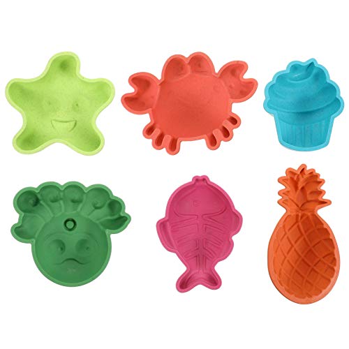 ERINGOGO 6 Teiliges Set Sandspielzeug Für Strandspielzeug Sandschaufel Sandwerkzeuge Strandspielzeug Für Zufällige Farbe von ERINGOGO