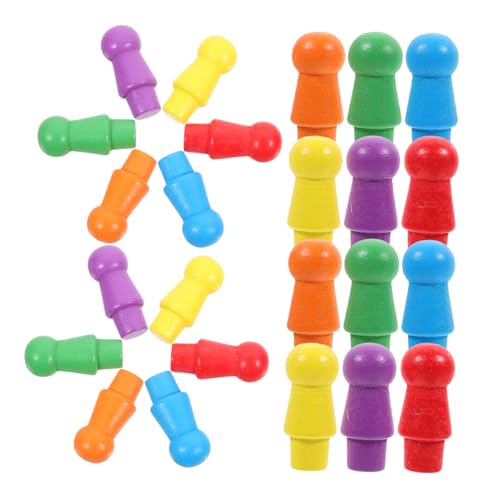 ERINGOGO 60 Stück Checker Schach Token Bunt Holz ERINGOGO 60 Stück Checker Schach Token Bunt Holz von ERINGOGO