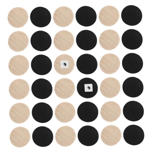 ERINGOGO 60 Stück Teiliges Holz Schach Dame spielset Robuste Spielfiguren Ø Tragbar für Familie Reisen Camping Vielseitiges Bildungs Unterhaltungsspiel von ERINGOGO