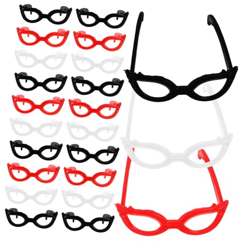 ERINGOGO 60 Stück Teiliges Mini Puppen Sonnenbrillen Brillen für DIY Puppenkostüm Leichte Bunte Accessoires für Puppen als für Bastelprojekte von ERINGOGO