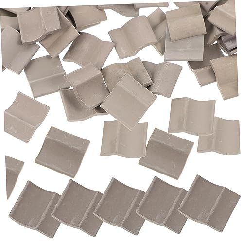 ERINGOGO 60Stücke Mini Ziegelmodell Teiliges Für Sandtischdekorationen DIY Mikrolandschaftszubehör Für Feengärten Kreative Bastelprojekte Und BAU Szenen Hochwertiges Schlammmaterial von ERINGOGO