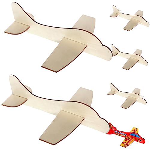 ERINGOGO 6Stücke Holzflugzeug Modellset Zum Zusammenbauen DIY Flugzeugspielzeug Für Holzflugzeuge Zum Bemalen Kreatives Bastelgeschenk Für Kleine Flugzeugliebhaber ERINGOGO 6Stücke Holzflugzeug Modellset Zum Zusammenbauen DIY Flugzeugspielzeug Für Holzflugzeuge Zum Bemalen Kreatives Bastelgeschenk Für Kleine Flugzeugliebhaber von ERINGOGO