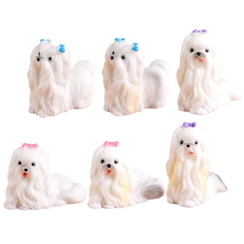 ERINGOGO 6stücke Miniatur Welpenfiguren Aus Harz Realistische Hunde Deko Für Garten Wohnzimmer Puppenhaus Niedliche Resin Tierfiguren Für Kreative Landschaftsgestaltung Und ERINGOGO 6stücke Miniatur Welpenfiguren Aus Harz Realistische Hunde Deko Für Garten Wohnzimmer Puppenhaus Niedliche Resin Tierfiguren Für Kreative Landschaftsgestaltung Und von ERINGOGO