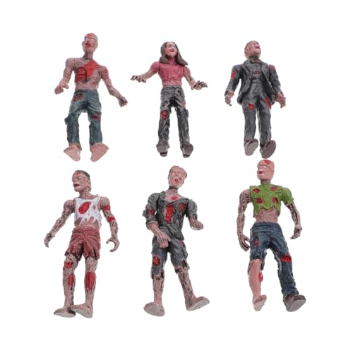 ERINGOGO 6Stücke Kunststoff Zombie Figuren Mini Zombie Puppen für Halloween Dekoration und Streichspiele Realistische Gruselige Requisiten für Ghost Houses und Bühnenaufführungen ERINGOGO 6Stücke Kunststoff Zombie Figuren Mini Zombie Puppen für Halloween Dekoration und Streichspiele Realistische Gruselige Requisiten für Ghost Houses und Bühnenaufführungen von ERINGOGO