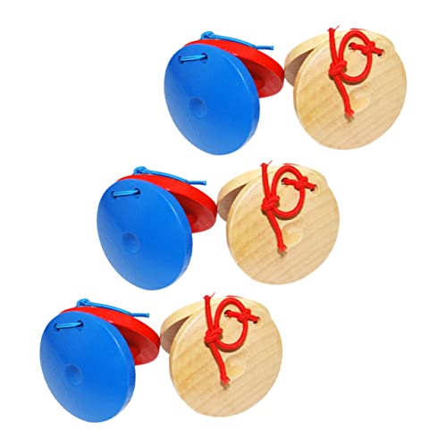 ERINGOGO 6Stücke Musikspielzeug für Teiliges Castanet Instrumente Fördert Rhythmusgefühl und Musikalisches Talent Sicheres und Langlebiges Design für Kreatives von ERINGOGO
