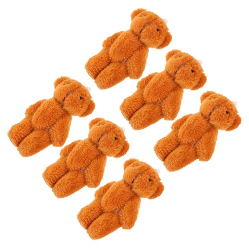 ERINGOGO 6Stücke Schlüsselanhänger Plüschbären Deko Für Taschen Rucksäcke Weiche Kleine Kuscheltiere Für Handlich Und Leicht von ERINGOGO