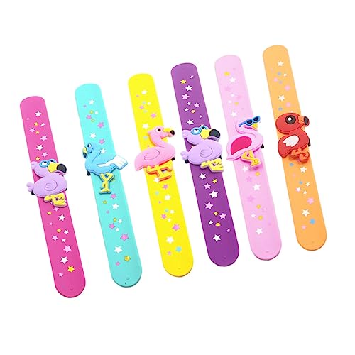ERINGOGO 6Stücke Silikonarmbänder mit Flamingo Design Ohrfeigen Armbänder für Partygeschenk und Mitgebsel für Kindergeburtstage Zufällige Designs ERINGOGO 6Stücke Silikonarmbänder mit Flamingo Design Ohrfeigen Armbänder für Partygeschenk und Mitgebsel für Kindergeburtstage Zufällige Designs von ERINGOGO