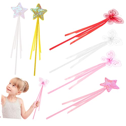 ERINGOGO 6Stücke Teiliges Feenstab für Glitzernde Schmetterlinge für Kostümpartys und Cosplay Sicheres Langlebiges Kunststoffmaterial für Kreative ERINGOGO 6Stücke Teiliges Feenstab für Glitzernde Schmetterlinge für Kostümpartys und Cosplay Sicheres Langlebiges Kunststoffmaterial für Kreative von ERINGOGO