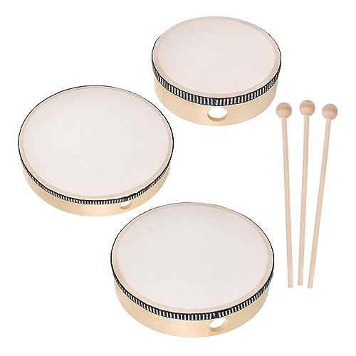 ERINGOGO 6Stücke Teiliges Handtrommel Set für Holzrahmen Percussion Instrument für Musikalische und Partyspaß Musikinstrumente für Jungen ERINGOGO 6Stücke Teiliges Handtrommel Set für Holzrahmen Percussion Instrument für Musikalische und Partyspaß Musikinstrumente für Jungen von ERINGOGO