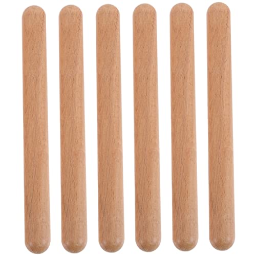 ERINGOGO 6Stücke Teiliges Musikspielzeug für Kleinkinder Percussion Instrument Sticks aus Hochwertigem Holz Sicheres und Langlebiges Zubehör für Frühe Musikalische Bildung ERINGOGO 6Stücke Teiliges Musikspielzeug für Kleinkinder Percussion Instrument Sticks aus Hochwertigem Holz Sicheres und Langlebiges Zubehör für Frühe Musikalische Bildung von ERINGOGO