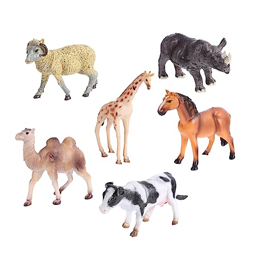 ERINGOGO 6Stücke Teiliges Tierfiguren Spielset Niedliche Tierspielzeuge zur Heimdekoration für Kinderzimmer Wohnzimmer und Büro aus Hochwertigem Material Sicher und Bequem zu Verwenden ERINGOGO 6Stücke Teiliges Tierfiguren Spielset Niedliche Tierspielzeuge zur Heimdekoration für Kinderzimmer Wohnzimmer und Büro aus Hochwertigem Material Sicher und Bequem zu Verwenden von ERINGOGO