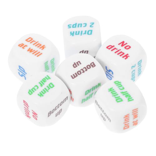 ERINGOGO 6pcs Trinken Für Erwachsene Einzigartig Für Party -acrylwürfel Für Bars Ktv -heimversammlungen Für Freunde Und Familienfreunde Würfelspiel ERINGOGO 6pcs Trinken Für Erwachsene Einzigartig Für Party -acrylwürfel Für Bars Ktv -heimversammlungen Für Freunde Und Familienfreunde Würfelspiel von ERINGOGO