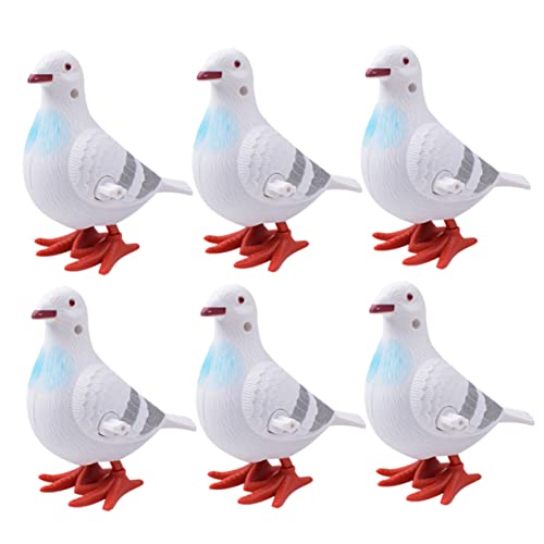 ERINGOGO 6 Stücke Wind up Tauben Spielzeug Für Kinder Taube Springen Wind up Tier Spielzeug Wind up Taube Party Dekorative Spielzeug von ERINGOGO