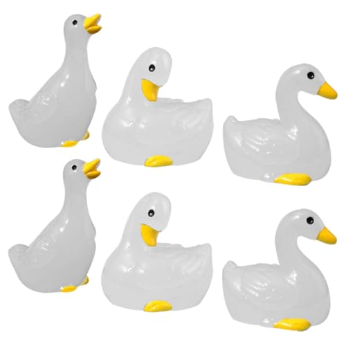 ERINGOGO 6stücke Leuchtende Mini Enten Aus Harz Für Dunkelheit Kleine Tierfiguren Als Tischdeko Sukkulentenaccessoire Miniaturgartenstatue Und Topfpflanzendekoration ERINGOGO 6stücke Leuchtende Mini Enten Aus Harz Für Dunkelheit Kleine Tierfiguren Als Tischdeko Sukkulentenaccessoire Miniaturgartenstatue Und Topfpflanzendekoration von ERINGOGO