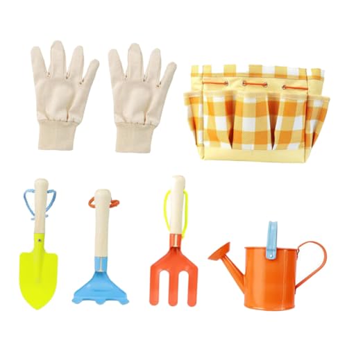 ERINGOGO 7 Stück Für Gartengeräte Kindergartenhandschuhe Kinderwerkzeuge Schaufel Kinderspielzeug Gartenbedarf Werkzeugkasten Gartenspielzeug Kit ERINGOGO 7 Stück Für Gartengeräte Kindergartenhandschuhe Kinderwerkzeuge Schaufel Kinderspielzeug Gartenbedarf Werkzeugkasten Gartenspielzeug Kit von ERINGOGO