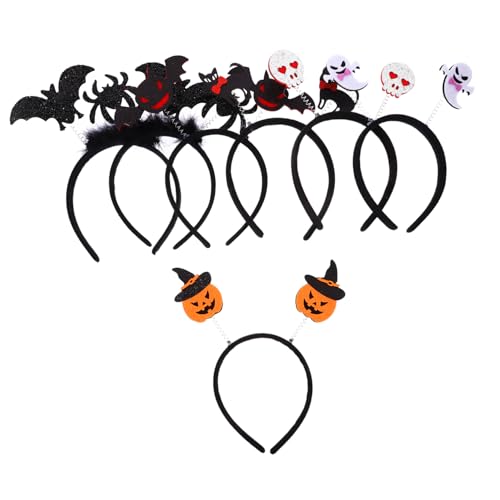 ERINGOGO 7 Stück Halloween-Stirnband halloween dekoration halloween haarband Halloween-Kopfschmuck Halloween-Stirnbänder für Frauen glühen Stirnband im Halloween-Stil karneval haarband Filz ERINGOGO 7 Stück Halloween-Stirnband halloween dekoration halloween haarband Halloween-Kopfschmuck Halloween-Stirnbänder für Frauen glühen Stirnband im Halloween-Stil karneval haarband Filz von ERINGOGO