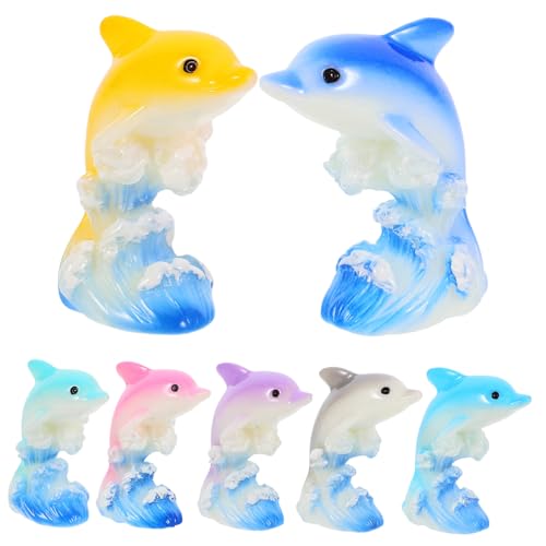 ERINGOGO 7stücke Mini Dolphin Figuren Farbenfrohe Miniatur Modelle Für Gartendekoration Und Mikro-landschaften Niedliche Resin Tierskulpturen Für Kreative Wohnaccessoires ERINGOGO 7stücke Mini Dolphin Figuren Farbenfrohe Miniatur Modelle Für Gartendekoration Und Mikro-landschaften Niedliche Resin Tierskulpturen Für Kreative Wohnaccessoires von ERINGOGO