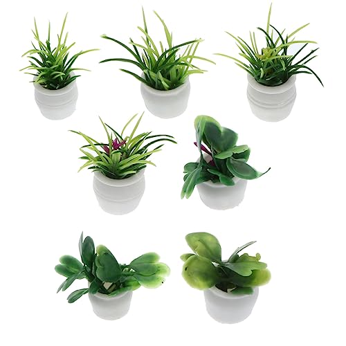 ERINGOGO 7 Stück Puppenhaus Topfpflanze kunstpflanze kunstplflanze Desktop Dekoration Modellbau Dekoration Luft Mini-Töpfe künstlicher Mini-Bonsai simulierter Bonsai Plastik Green ERINGOGO 7 Stück Puppenhaus Topfpflanze kunstpflanze kunstplflanze Desktop Dekoration Modellbau Dekoration Luft Mini-Töpfe künstlicher Mini-Bonsai simulierter Bonsai Plastik Green von ERINGOGO