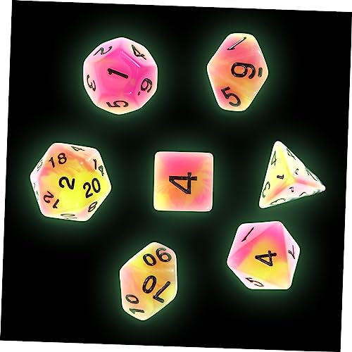 ERINGOGO 7 Stück Spiel Requisiten Würfel Requisiten für Brettspiele Spiel kleine Würfel kreative Spielwürfel lustige Würfelspiel-Requisiten leuchtende Würfel Harz Green ERINGOGO 7 Stück Spiel Requisiten Würfel Requisiten für Brettspiele Spiel kleine Würfel kreative Spielwürfel lustige Würfelspiel-Requisiten leuchtende Würfel Harz Green von ERINGOGO