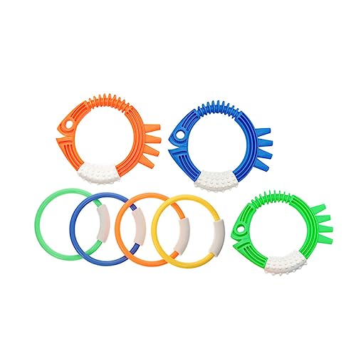 ERINGOGO 7 Stück Tauchspielzeug Tauchringe Für Den Pool Schwimmbad Tauchringe Schwimmen Tauchbecken Wasserspielzeug Für Tauchring Schwimmt Bunt Plastik ERINGOGO 7 Stück Tauchspielzeug Tauchringe Für Den Pool Schwimmbad Tauchringe Schwimmen Tauchbecken Wasserspielzeug Für Tauchring Schwimmt Bunt Plastik von ERINGOGO