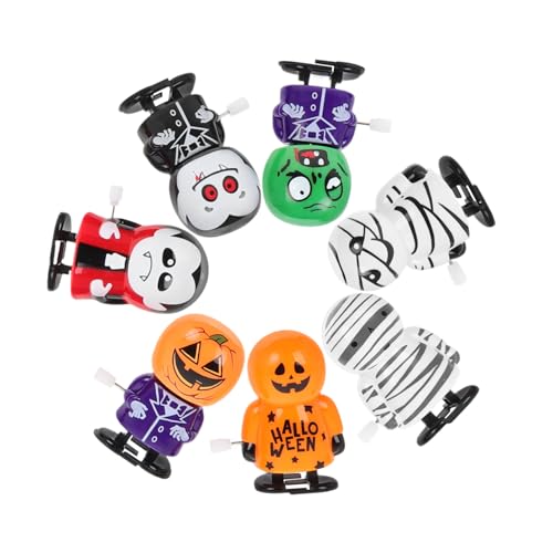 ERINGOGO 7 Stück Teiliges Halloween Aufziehspielzeug aus Kreative Cartoon Figuren rutschfest Langlebig und Sicher als Gruselige Deko und für Halloween Partys von ERINGOGO