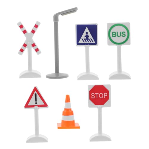 ERINGOGO 7 Stück Verkehrszeichen- Mini -Bauspielzeug Straßenminiaturen Zug Partyartikel Modellzug Verkehrsspiel Bahnübergang Straßenschilder für Bahngleis Zugzeichen Plastik ERINGOGO 7 Stück Verkehrszeichen- Mini -Bauspielzeug Straßenminiaturen Zug Partyartikel Modellzug Verkehrsspiel Bahnübergang Straßenschilder für Bahngleis Zugzeichen Plastik von ERINGOGO