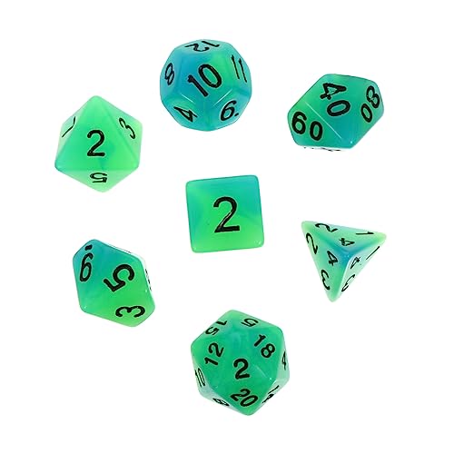 ERINGOGO 7 Stück Zubehör Für Partywürfel Spielwürfel Polyedrische Würfel Lustige Würfelspiel-Requisiten Würfel Für Rollenspiele Brettspiele Würfel Blue Harz ERINGOGO 7 Stück Zubehör Für Partywürfel Spielwürfel Polyedrische Würfel Lustige Würfelspiel-Requisiten Würfel Für Rollenspiele Brettspiele Würfel Blue Harz von ERINGOGO