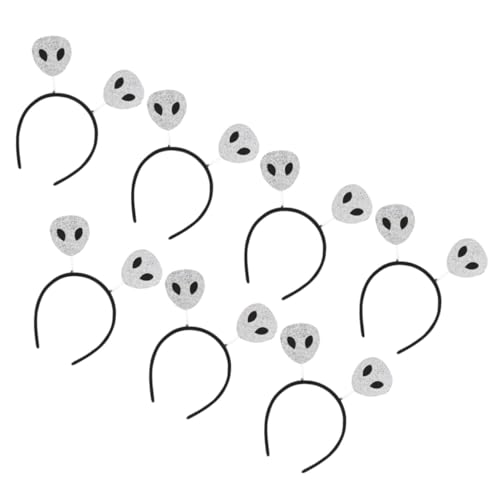 ERINGOGO 7 Teiliges Kopfschmuck Party Pailletten Halloween Haarband Story Stirnband Kostüm Cosplay Zubehör Stirnbänder Weltraum Stirnband Süßes Dekoration von ERINGOGO