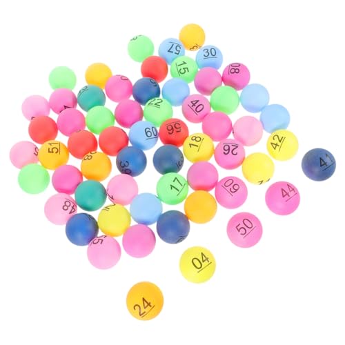 ERINGOGO 70 Stück Teiliges Nummerierte Kunststoffbälle Bunt Langlebig für Tombola Bingo Ziehung Spiel Aktivitäten Party Zubehör ERINGOGO 70 Stück Teiliges Nummerierte Kunststoffbälle Bunt Langlebig für Tombola Bingo Ziehung Spiel Aktivitäten Party Zubehör von ERINGOGO