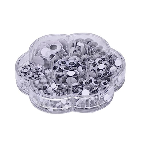 ERINGOGO 700 Stück Selbstklebende Wackelaugen in Verschiedenen Runde Googly Eyes Aufkleber für DIY Bastelprojekte Scrapbooking Handwerk und Zubehör von ERINGOGO