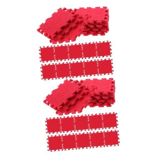 ERINGOGO 72 STK Puppenhaus Matte Miniatur-Puzzle-Matte Kinderspielzeug-Puzzlematten spielzeugteppich Spielzeug Teppich Kinder rätsel Ornament Mikrolandschaftsmodelle Mini-Hausteppich Nähen von ERINGOGO