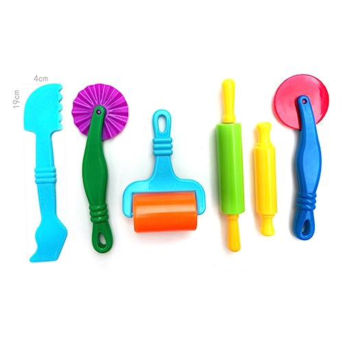 ERINGOGO 7Stücke Knete Werkzeugset Für Lustige DIY Kunststoff Roller Nudelholz Und Tonwalze Für Kreatives Zufällige Farben Kreativität Und Interaktion ERINGOGO 7Stücke Knete Werkzeugset Für Lustige DIY Kunststoff Roller Nudelholz Und Tonwalze Für Kreatives Zufällige Farben Kreativität Und Interaktion von ERINGOGO