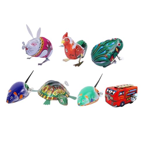 ERINGOGO 7Stücke Teiliges Nostalgisches Metallspielzeug Cartoon Dekoration für Kreative Desktop Ornamente für Zuhause und Fotos für Spielzeugliebhaber ERINGOGO 7Stücke Teiliges Nostalgisches Metallspielzeug Cartoon Dekoration für Kreative Desktop Ornamente für Zuhause und Fotos für Spielzeugliebhaber von ERINGOGO