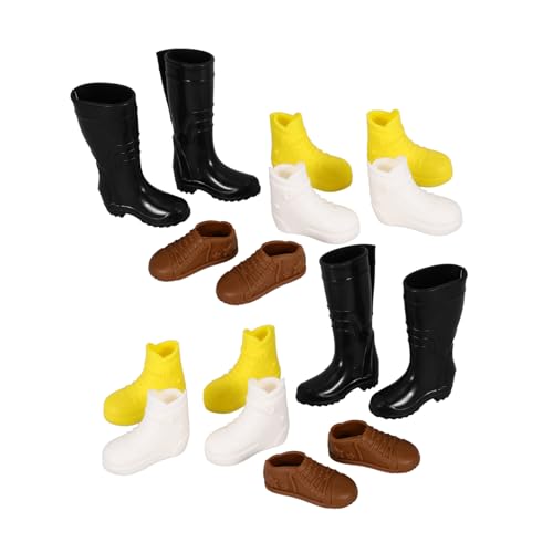 ERINGOGO 8 Paar Puppenschuhe, Dekoration, Miniaturschuhe Für Puppen, Kostüme, Puppenhaus-zubehör ERINGOGO 8 Paar Puppenschuhe, Dekoration, Miniaturschuhe Für Puppen, Kostüme, Puppenhaus-zubehör von ERINGOGO