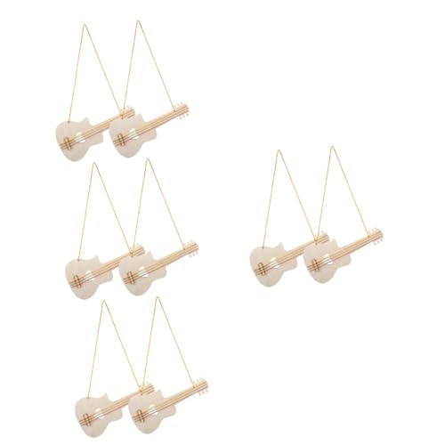 ERINGOGO 8 STK Unvollendetes Gitarrenspielzeug zum Selbermachen kinderinstrumente Kinder musikinstrumente Gitarrenspielzeug für Kinder Miniaturen spielzeuge Holz Gitarre Holzhandwerk Modell von ERINGOGO