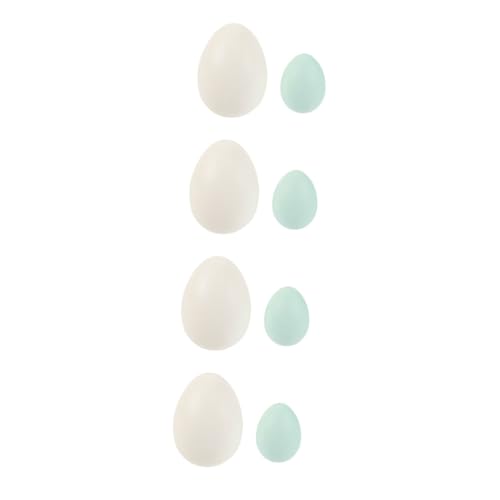 ERINGOGO 8 STK Eierdekorationen Bälle basteln Eier basteln Ornament Spielzeuge Schaumei selber Machen gefälschte Ei-Requisiten Eierschale Partybedarf Graffiti Straußenei von ERINGOGO
