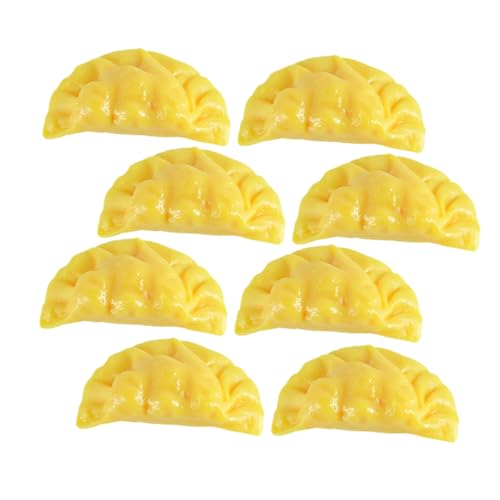 ERINGOGO 8 Stück Eierknödel-Modell Kunstobst aus der Küche simuliertes Gemüse künstliche Knödeldekore Simulationsfrucht lebensechter Knödel Künstliche Früchte Lebensmittelmodell PVC Gelb von ERINGOGO