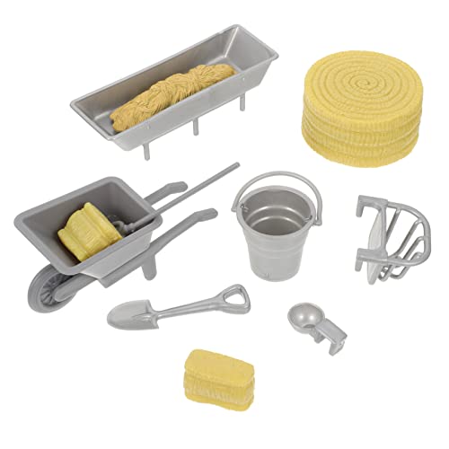 ERINGOGO 8 Stück Farmwerkzeuge Kinderspielzeug Mini-Farm-Requisiten Mini -Werkzeuge Für Miniaturspielzeug Miniaturen Für Lustiges Plastik von ERINGOGO