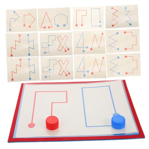 ERINGOGO 8 Stück Karte Links Kleinkind Karten Lernspielzeug Für Seite Interhemisphärisches Trainingsspiel Kindergartenbedarf Lernspiele Smart Games Montessori Papier von ERINGOGO