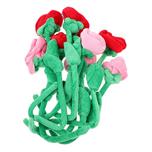 ERINGOGO 8 Stück Künstliches Plüsch Rosenbouquet mit Biegsamen Stielen Teiliges aus Rosa und Roten Rosen Dekorativer Blumenstrauß für Heimdekoration und Valentinstag ERINGOGO 8 Stück Künstliches Plüsch Rosenbouquet mit Biegsamen Stielen Teiliges aus Rosa und Roten Rosen Dekorativer Blumenstrauß für Heimdekoration und Valentinstag von ERINGOGO
