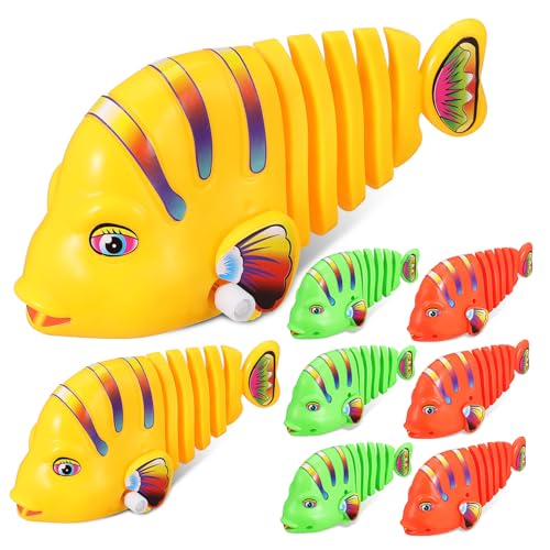 ERINGOGO 8 Stück Kunststoff Aufzieh Schaukelfische Kinderspielzeug Tierbadewanne Für Babys Badespielzeug Für Babys Babybadewannen Simulationsfische Schwimmende Fische Cartoon ERINGOGO 8 Stück Kunststoff Aufzieh Schaukelfische Kinderspielzeug Tierbadewanne Für Babys Badespielzeug Für Babys Babybadewannen Simulationsfische Schwimmende Fische Cartoon von ERINGOGO